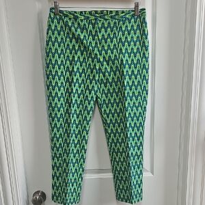 Elie Tahari Green and Blue Chinos